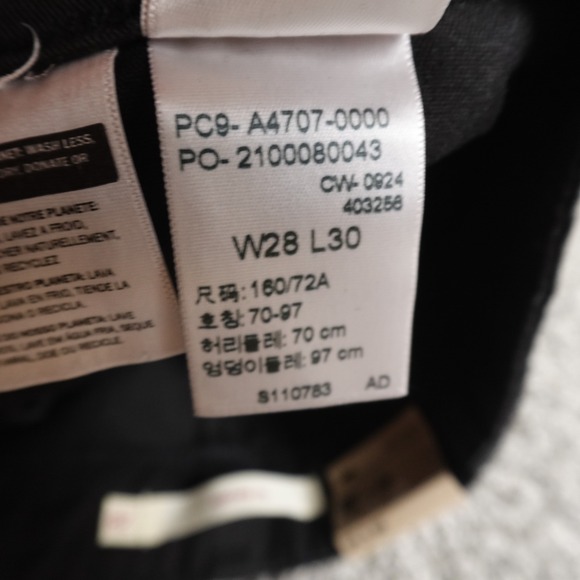 NEW Levis Pants Womens 28 Black Baggy Cargo High Rise Wide Leg Rave Grunge Army - Picture 8 of 15